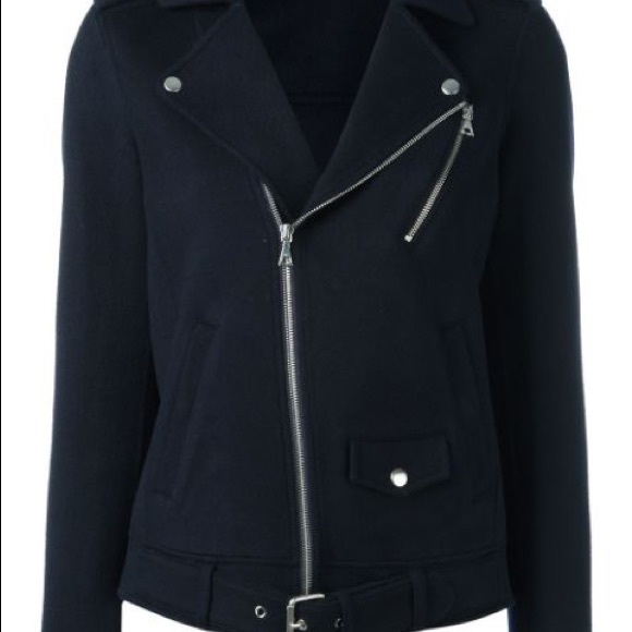 Theory Tralsmin Belted Moto Lambskin Suede Jacket - Picture 5 of 15